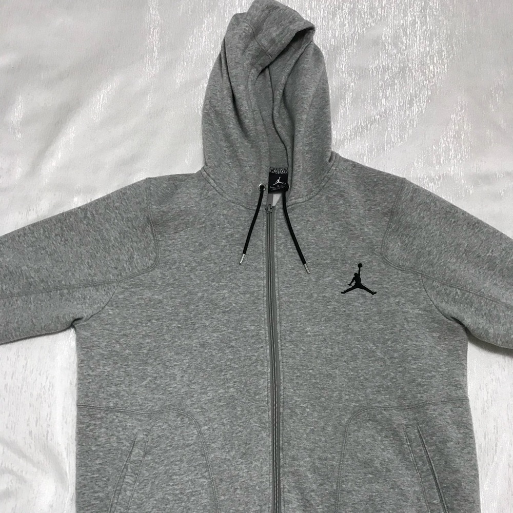 jordan zip-up hoodie (heather grey)